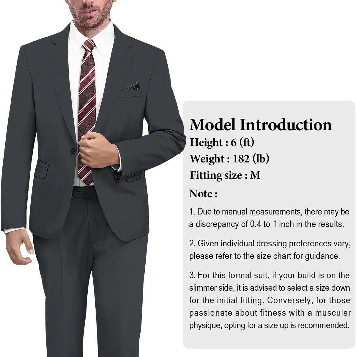2 Piece Men's Suit One Button Slim Fit Suit for Men Solid Color Blazer and Pants Tie and Square Wedding Business Party