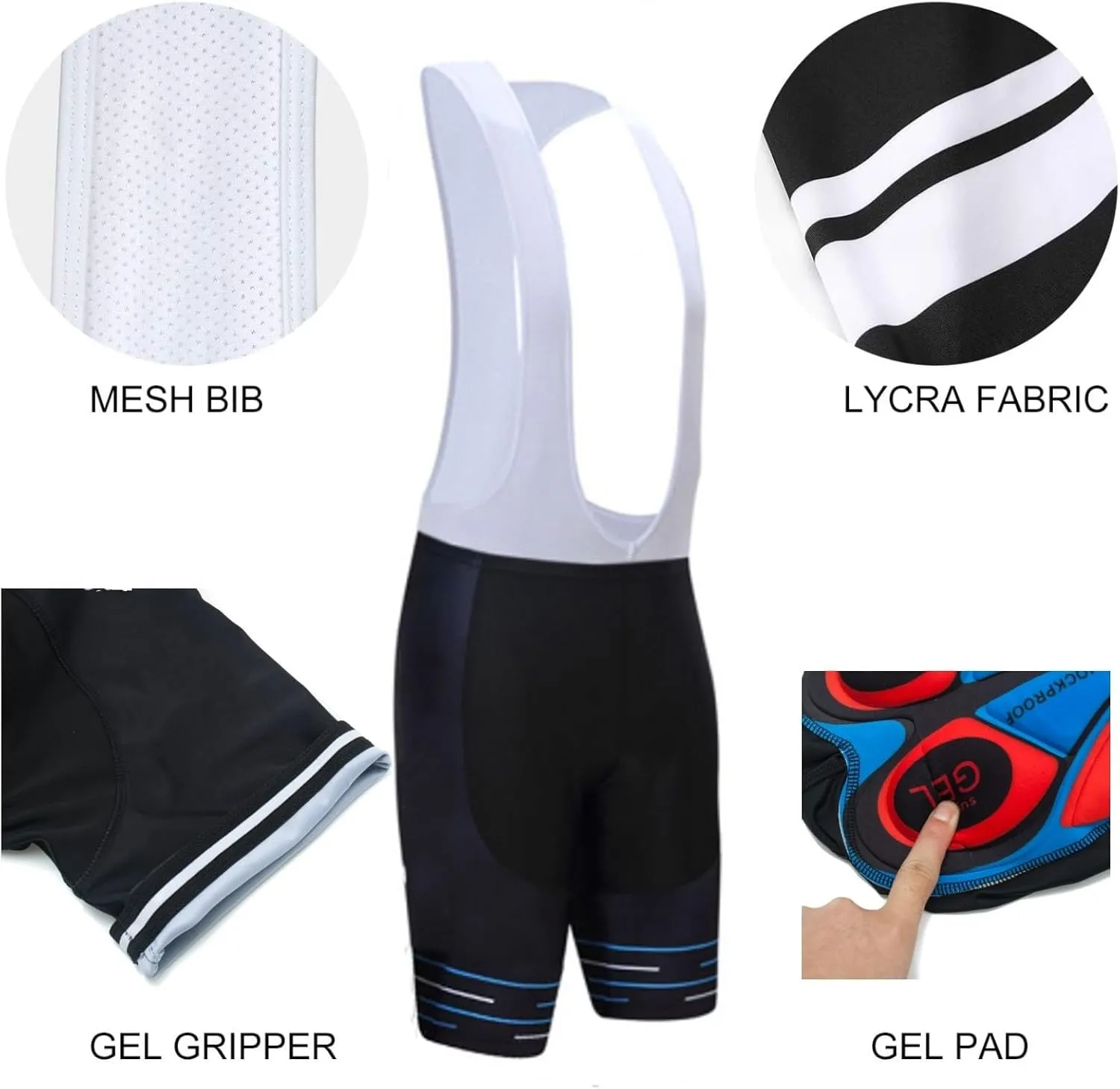 2024 World Tour Pro Team Cycling Jersey Set,Men's Breathable MTB Bike Shirt Quick-Dry Bib Short Kits GEL Paddad
