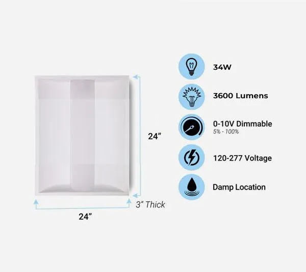 2X2 LED TROFFER - 36W - 4000K