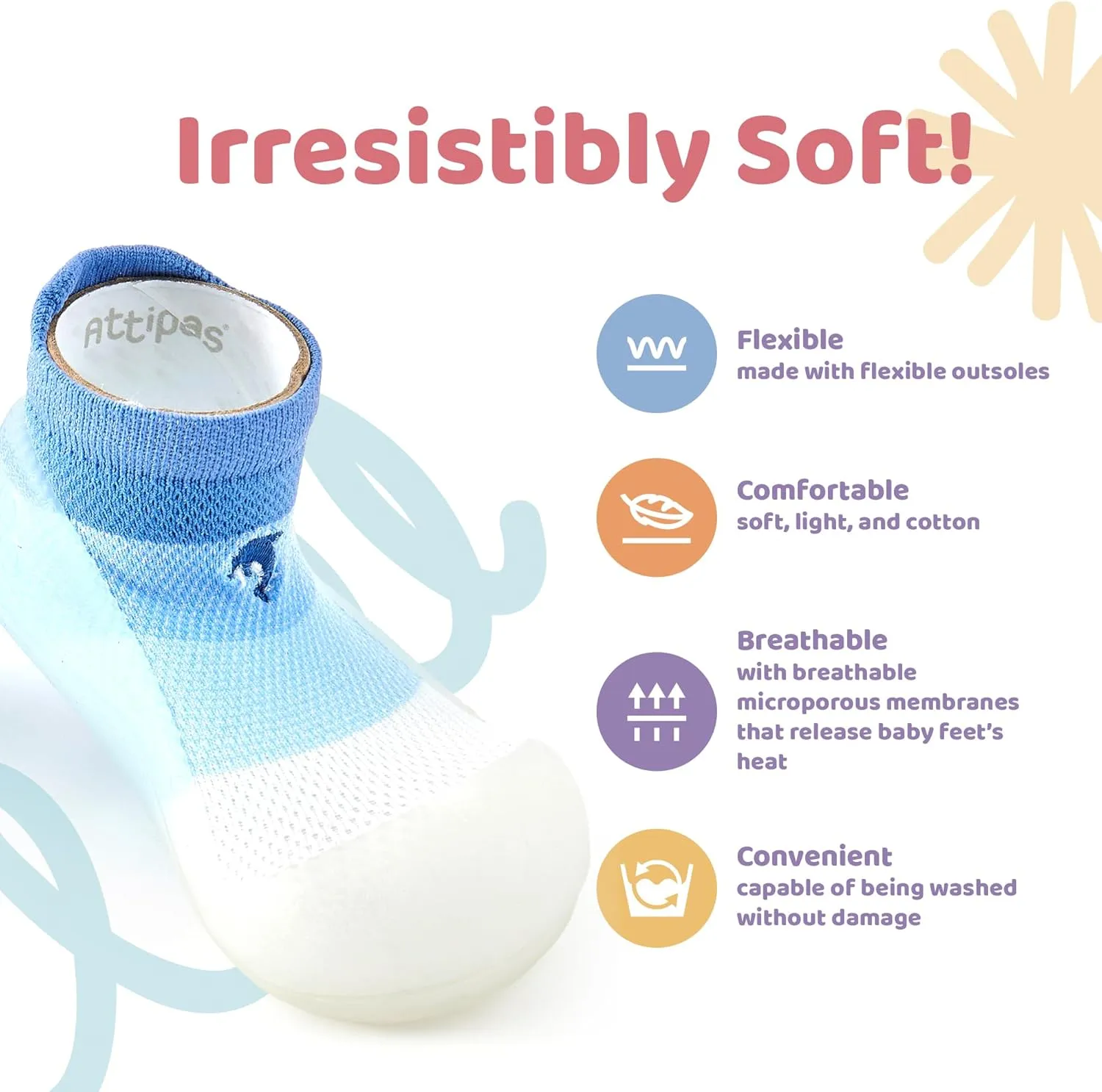 3.5 Baby Sock Shoes for Baby Boy & Girl, Soft, Non-Slip Toddler Sock Shoes, Breathable Infant Walking Shoes, First Steps Baby Shoes, Fun Animal-Themed Designs, Easy to Put On