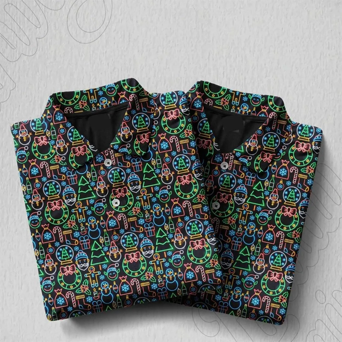 3D Printed Mens Golf Shirt Moisture Wicking Quick-Dry Performance Polo Shirts for Men