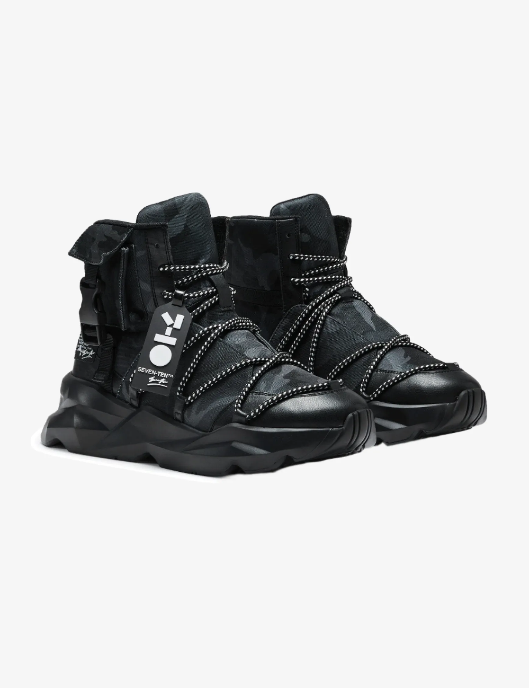 746 Ambush Black Chunky High-Top Sneakers