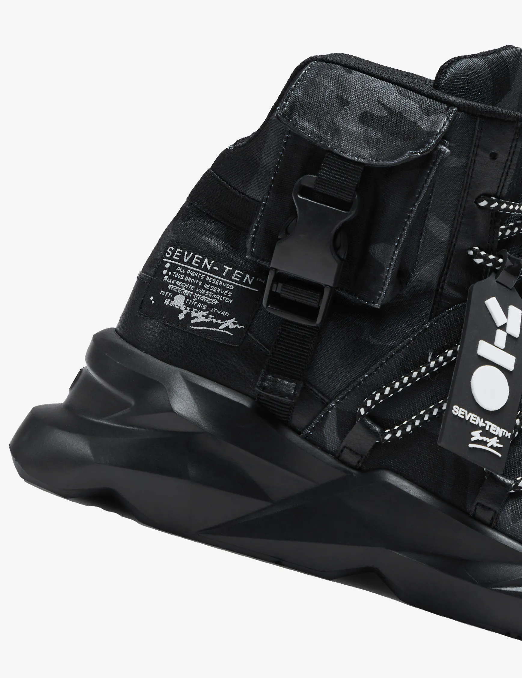 746 Ambush Black Chunky High-Top Sneakers