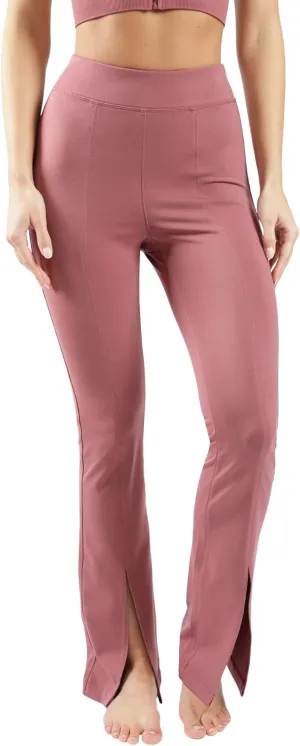 90 Degree By Reflex High Waist Flare Yoga Pant with Front Split