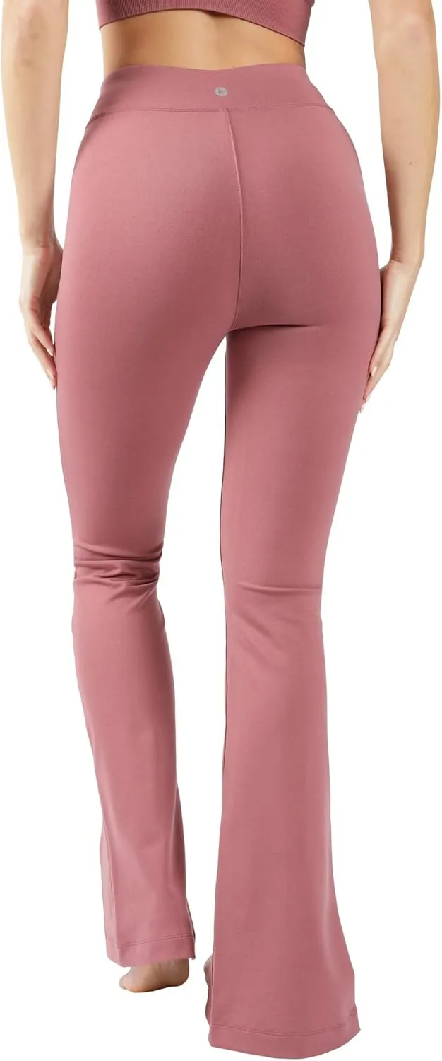 90 Degree By Reflex High Waist Flare Yoga Pant with Front Split