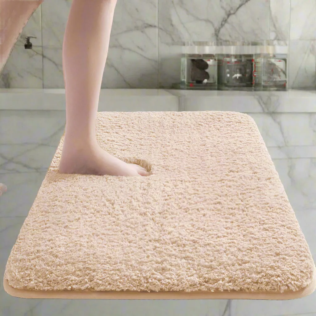Absorbent Non-Slip Bathroom Mat – Quick Dry