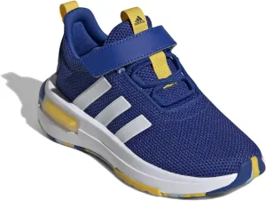 adidas Racer TR23 Elastic Lace Sneaker, Team Royal Blue/White/Utility Yellow, 7 US Unisex Big Kid
