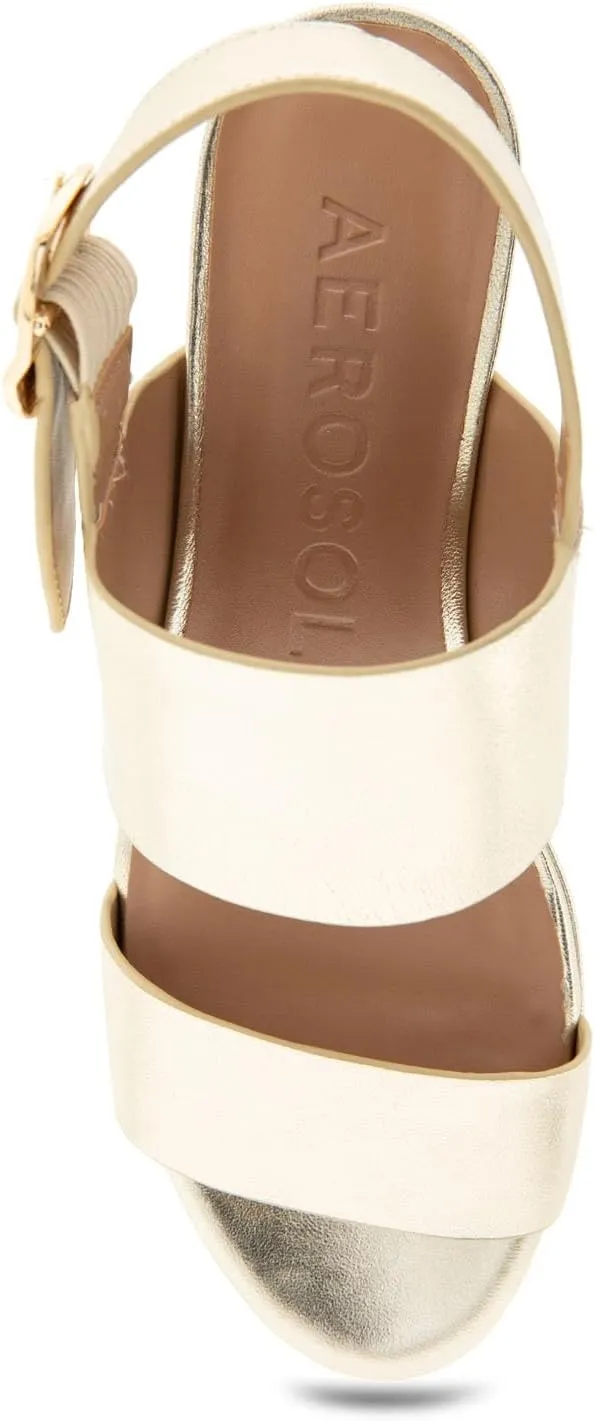 Aerosoles Women's Camera Platform Heeled Sandal