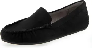 Aerosoles Women's Driving Style Loafer, Black Faux Suede, 8.5 Wide