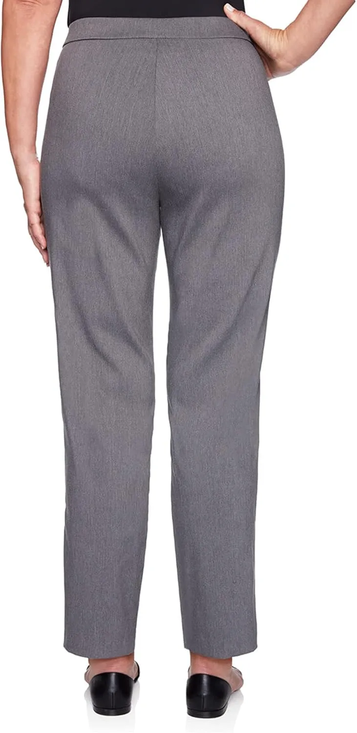 Alfred Dunner Women's Proportioned Short Allure Slim Pant