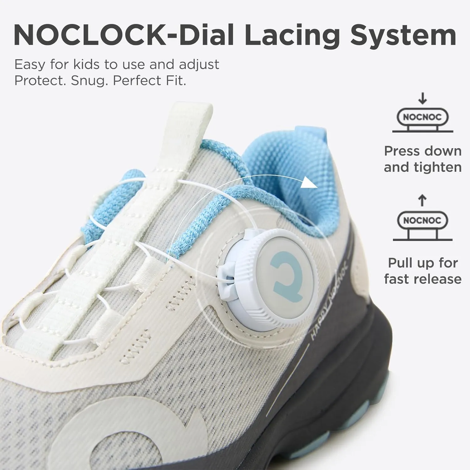 All‑MAX Kids Shoes, Boys Girls 3‑Layer Durable Breathable Mesh Running Sneakers, High‑Rebound Cushion Athletic Casual Shoes for Sports & School