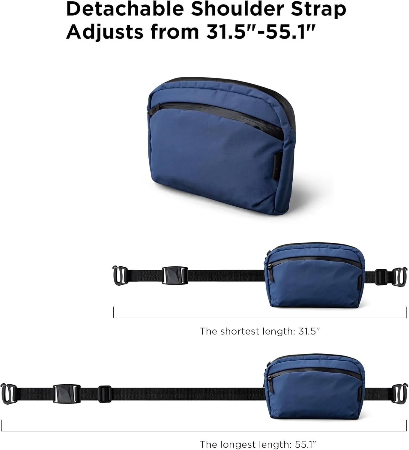 ALPAKA Flight Sling 2L-Crossbody Sling Bag For Men Travel Lightweight,Portable, Packable,with Quick Release Shoulder Strap