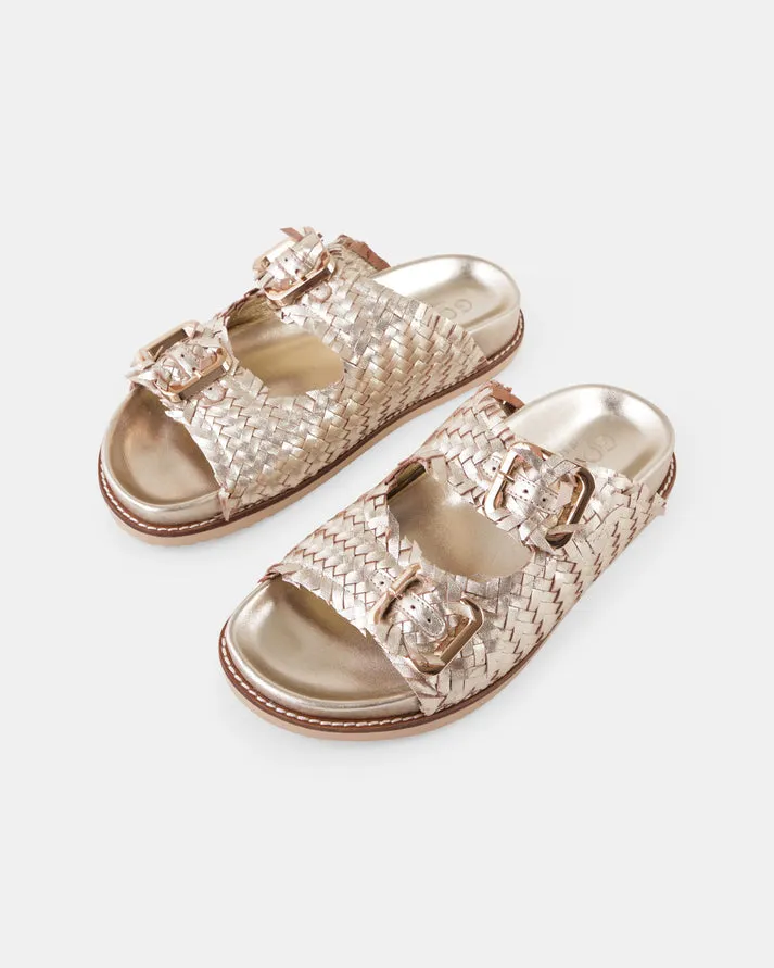Amara Slides - Soft Gold
