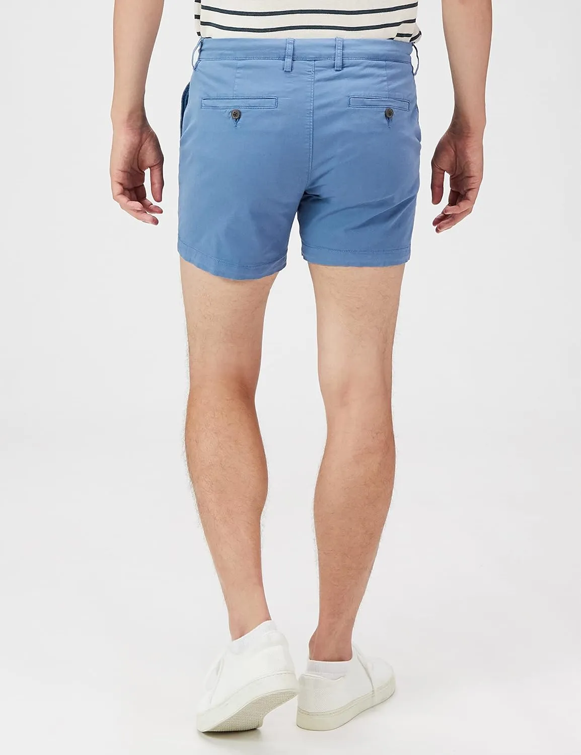 Amazon Essentials Men's Slim-Fit 5" Flat-Front Comfort Stretch Chino Short (Previously Goodthreads)