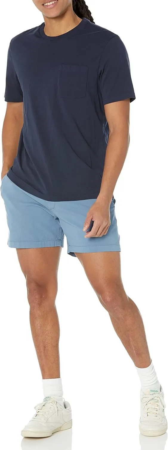 Amazon Essentials Men's Slim-Fit 5" Flat-Front Comfort Stretch Chino Short (Previously Goodthreads)
