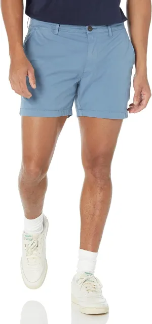 Amazon Essentials Men's Slim-Fit 5" Flat-Front Comfort Stretch Chino Short (Previously Goodthreads)