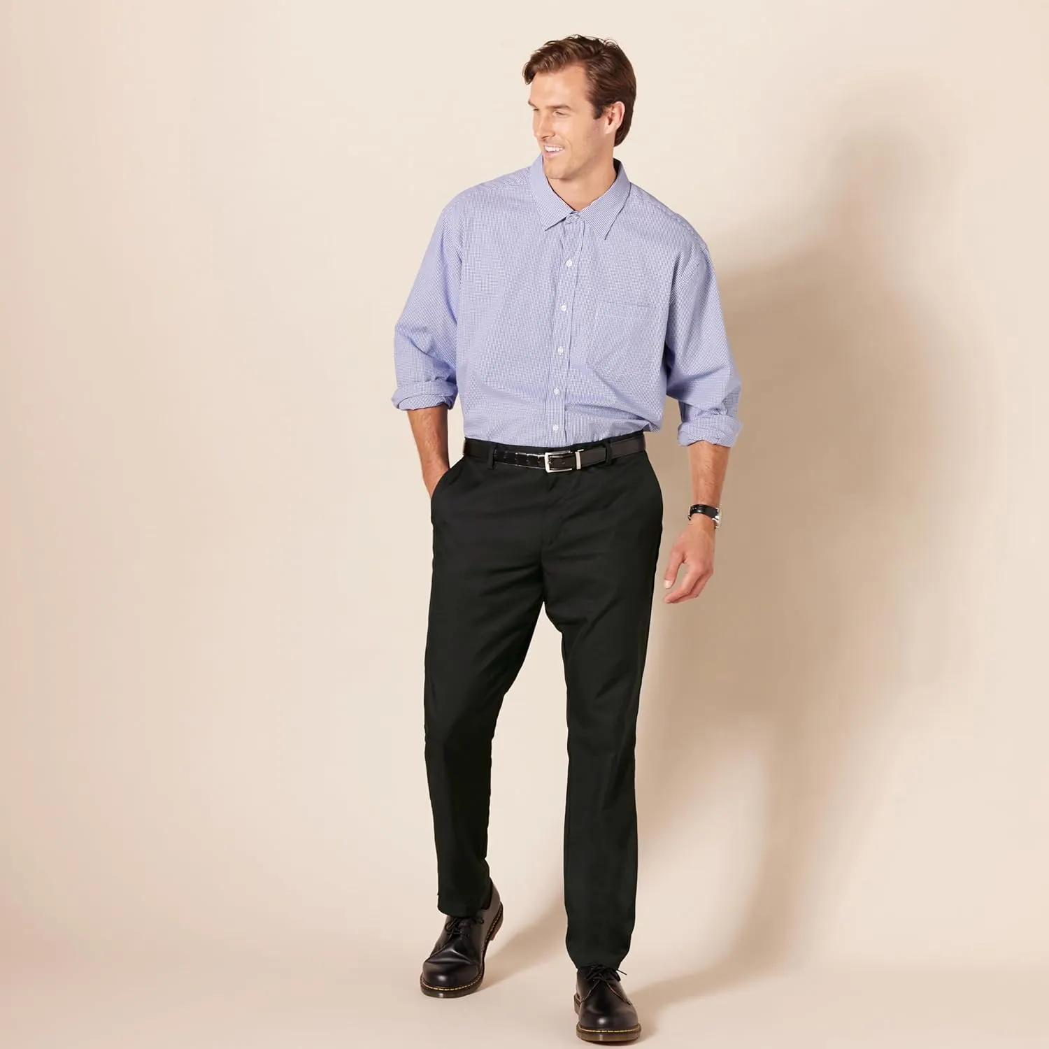 Amazon Essentials Men's Slim-Fit Flat-Front Dress Pant