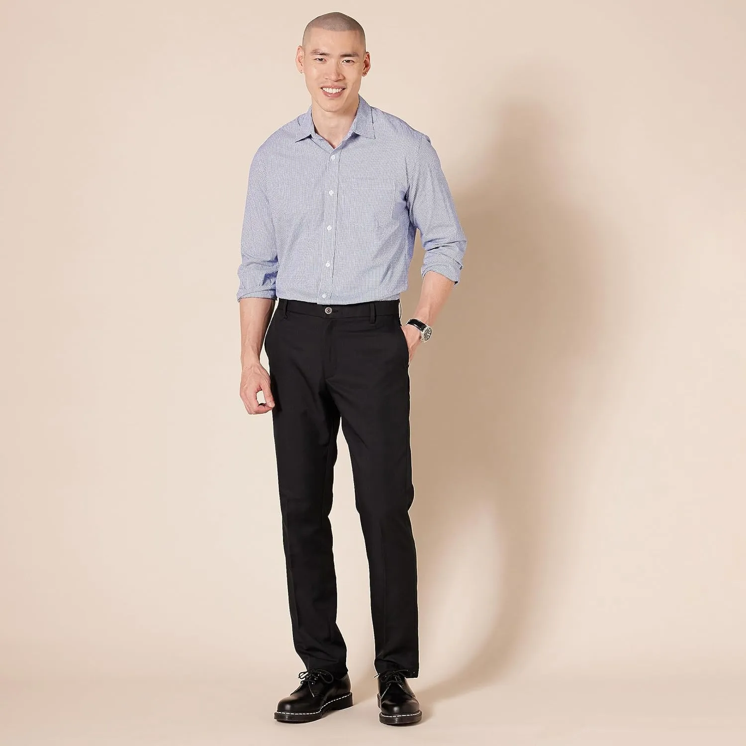 Amazon Essentials Men's Slim-Fit Flat-Front Dress Pant