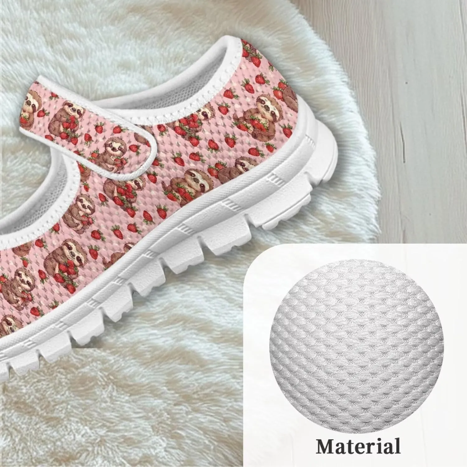 Animal Print Mary Jane for Girls Slip On Casual Outdoor School Sports Shoes Lightweight Flat Walking Sneaker