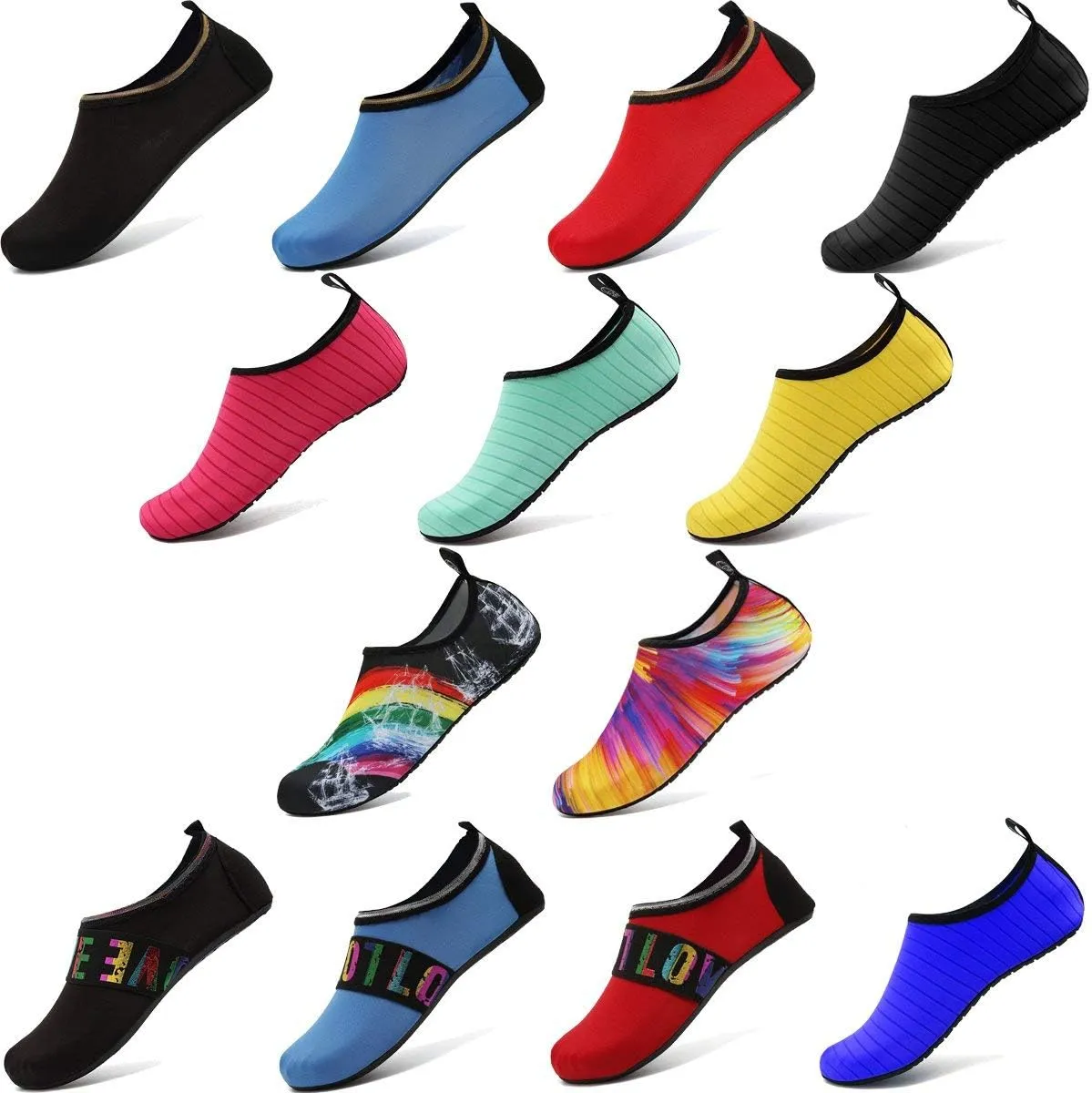 ANLUKE Water Shoes Barefoot Aqua Yoga Socks Quick-Dry Beach Swim Surf Shoes for Women Men