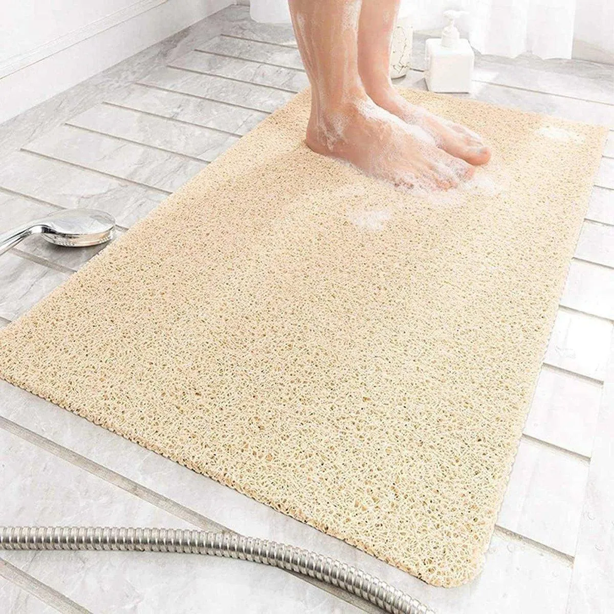 Anti Slip Bathroom Mat Non Slip Shower Floor Mat Quick Dry Soft Comfortable Rug