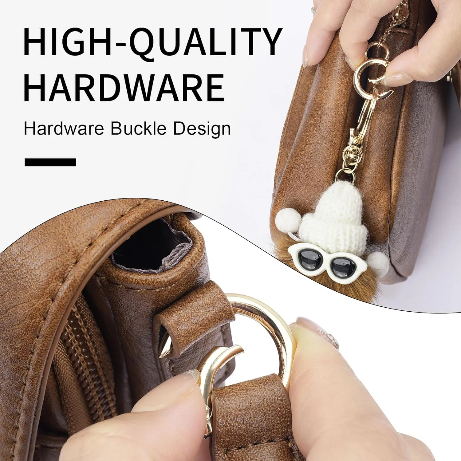 APHISON Small Crossbody Bags for Women Trendy, Leather Phone Wallet Purses Handbags Card Slots with Adjustable Guitar Strap