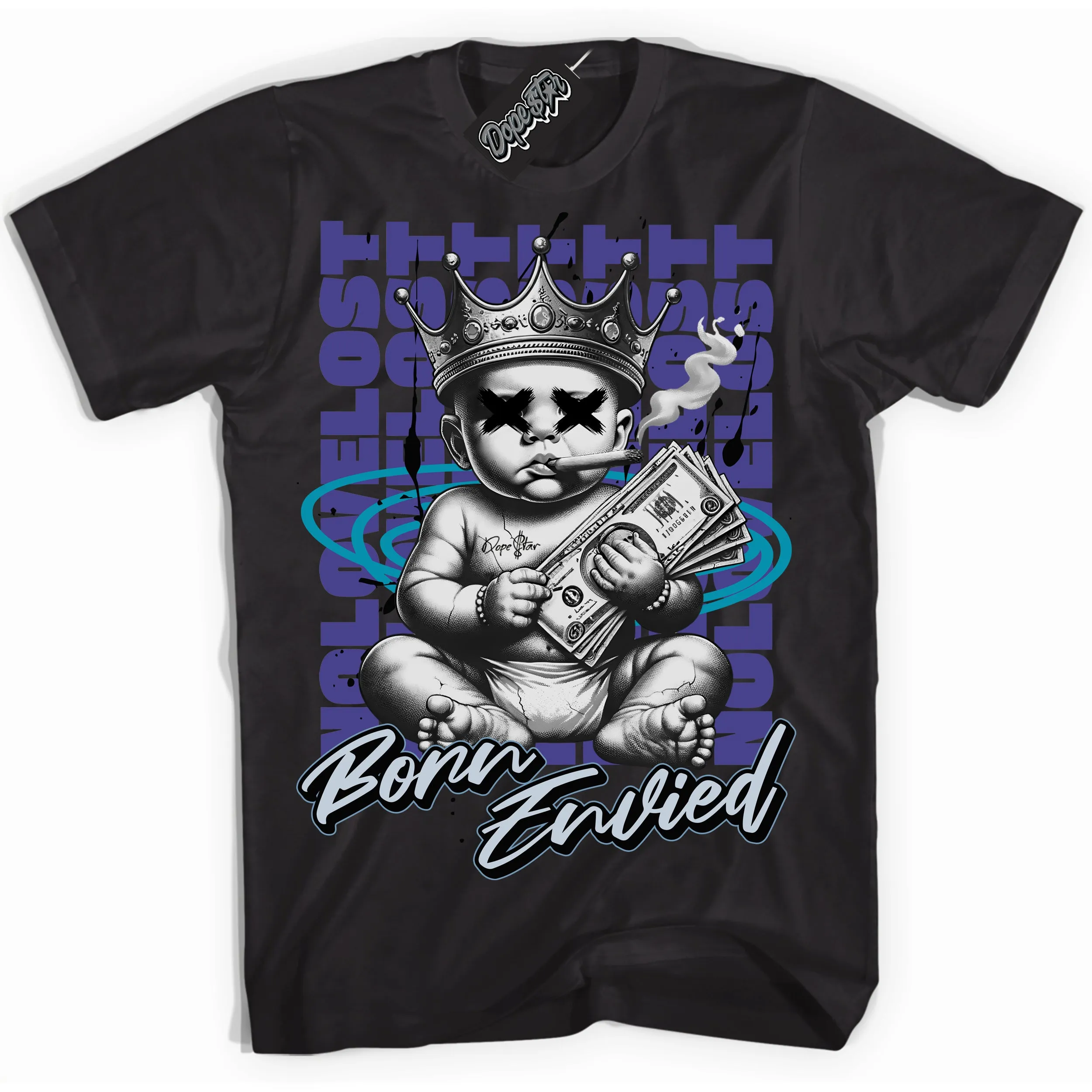 Aqua 6s Sneaker Shirt Born Envied Graphic