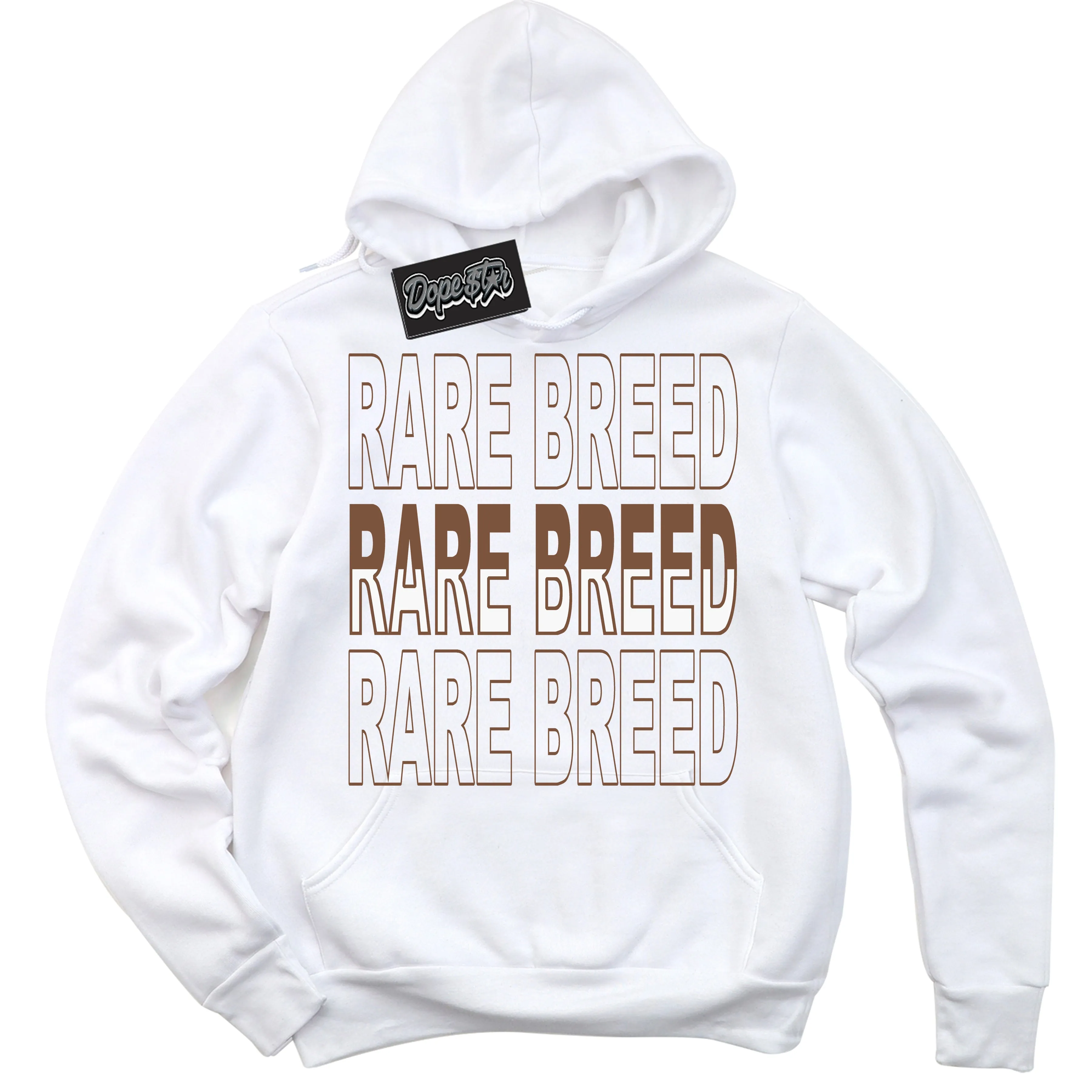 Archaeo Brown White 1s Sneaker Hoodie Rare Breed Graphic
