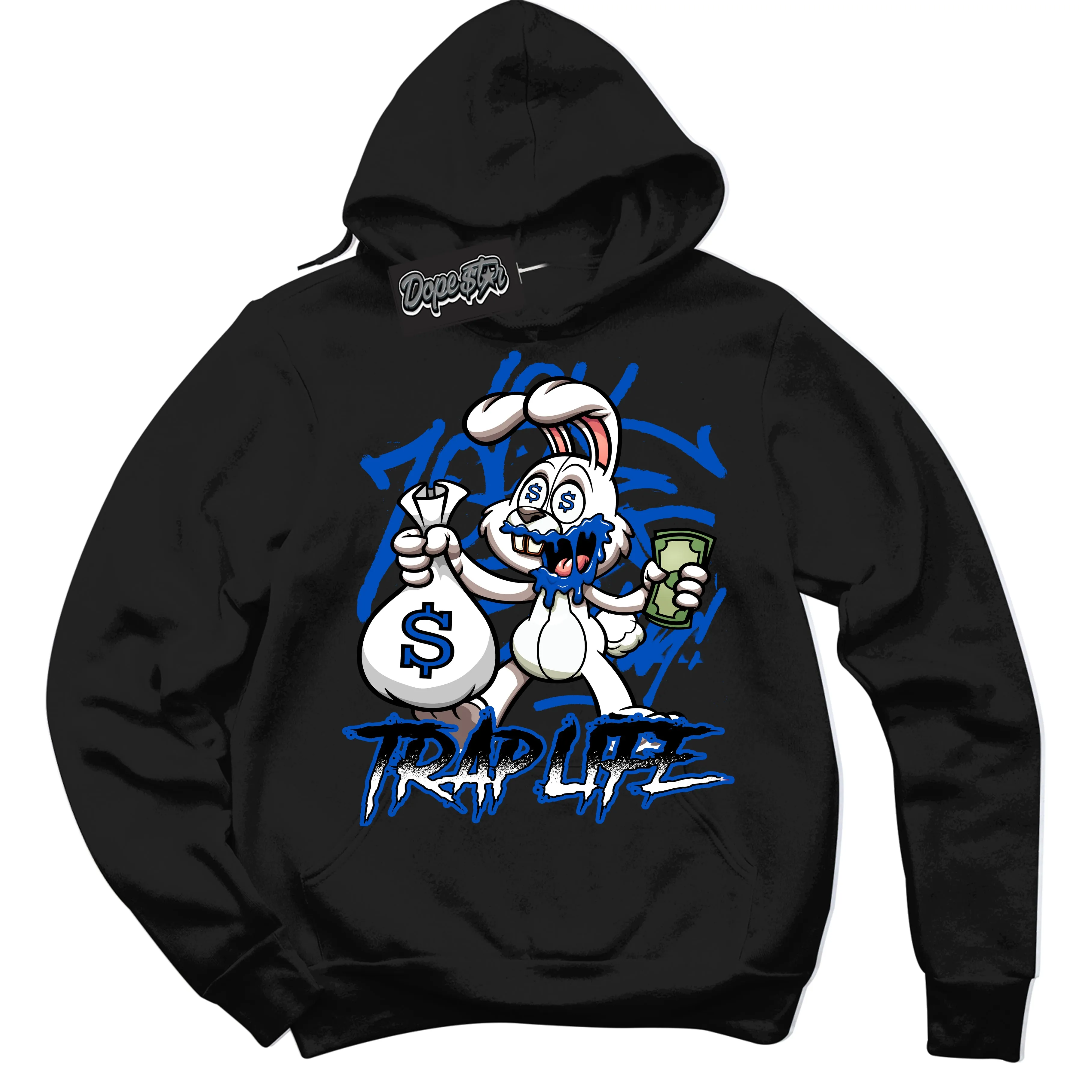 Astronomy Blue Dunk Sneaker Hoodie Trap Rabbit Graphic