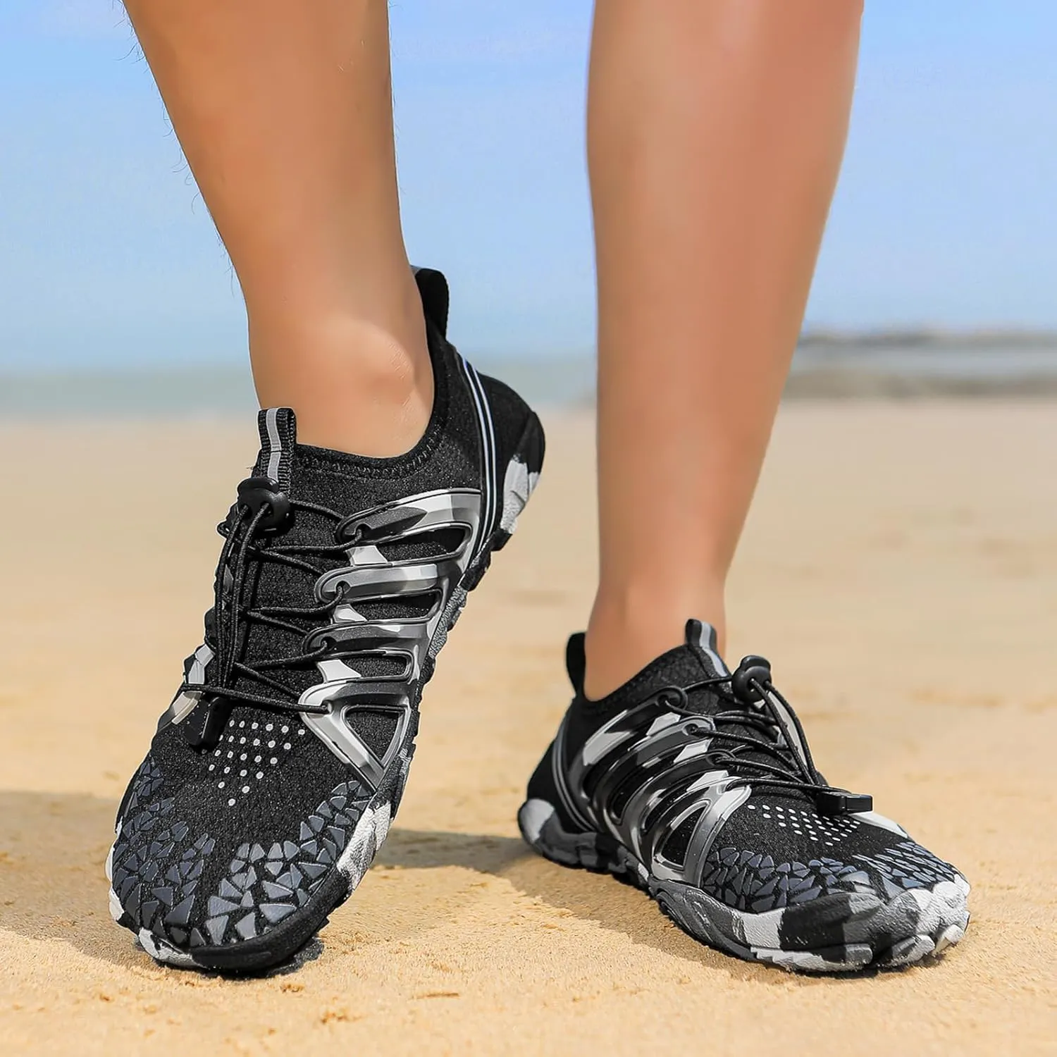 Athletic Hiking Water Shoes Unisex Quick Dry&Non-Slip Surfing Training Shoes,Wide Toe Box Beach Walking Barefoot Wear Lightweight Breathable Cycling Surfing Barefoot Outdoor Waterproof Comfort Wear