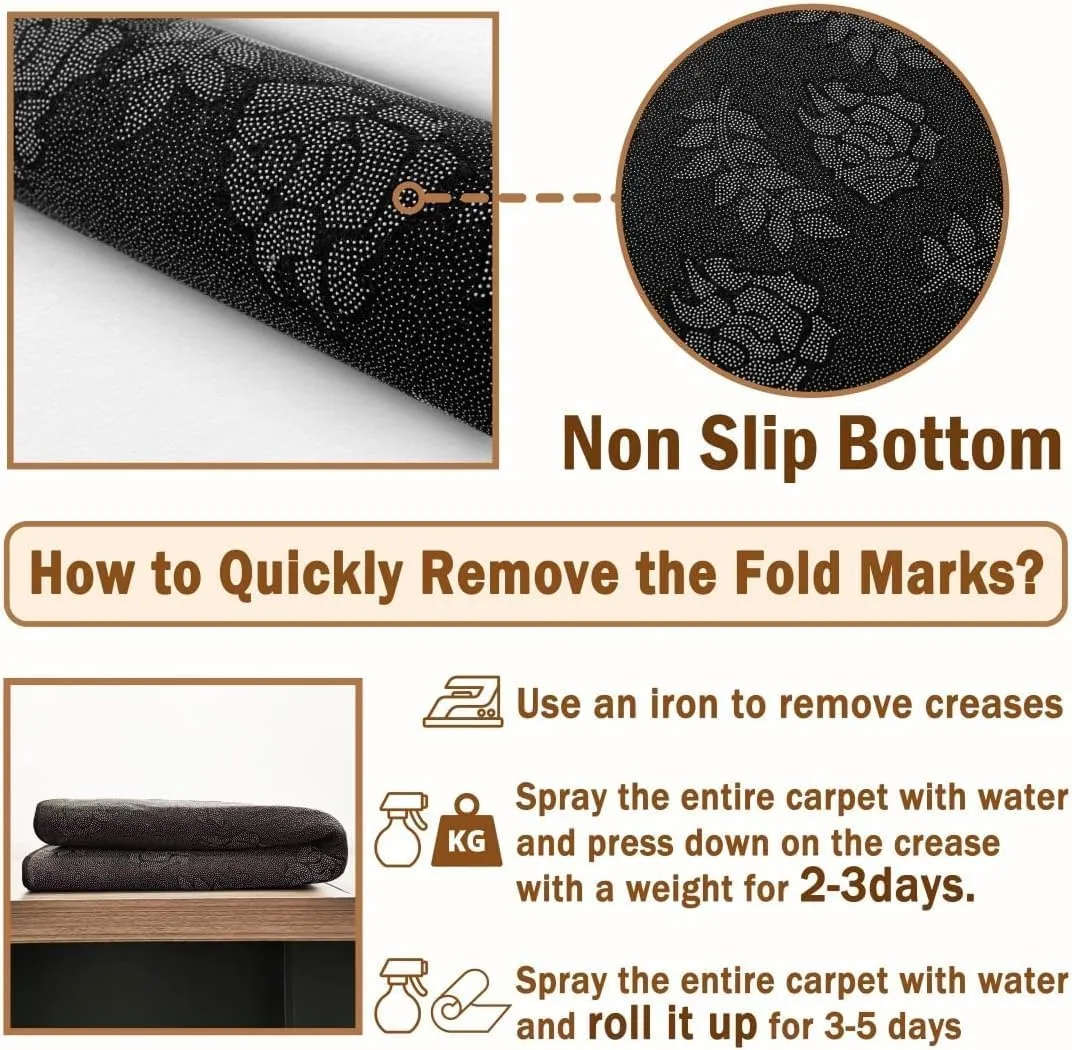 Autumn Rustic Cabin Runner Rug,2x7ft,Maple Leaf and Jungle Brown Hallway Rugs,Novelty Farmhouse Bear Style Long Indoor Carpet,Living Room Non-Slip Floor Mat for Laundry Room EntrywayBedroom