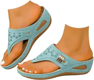 Avylays Orthopedic Sandals,Breathable Mesh Hollow Sports Sandals,Orthopedic Flip-Flops Summer Comfortable Sandals