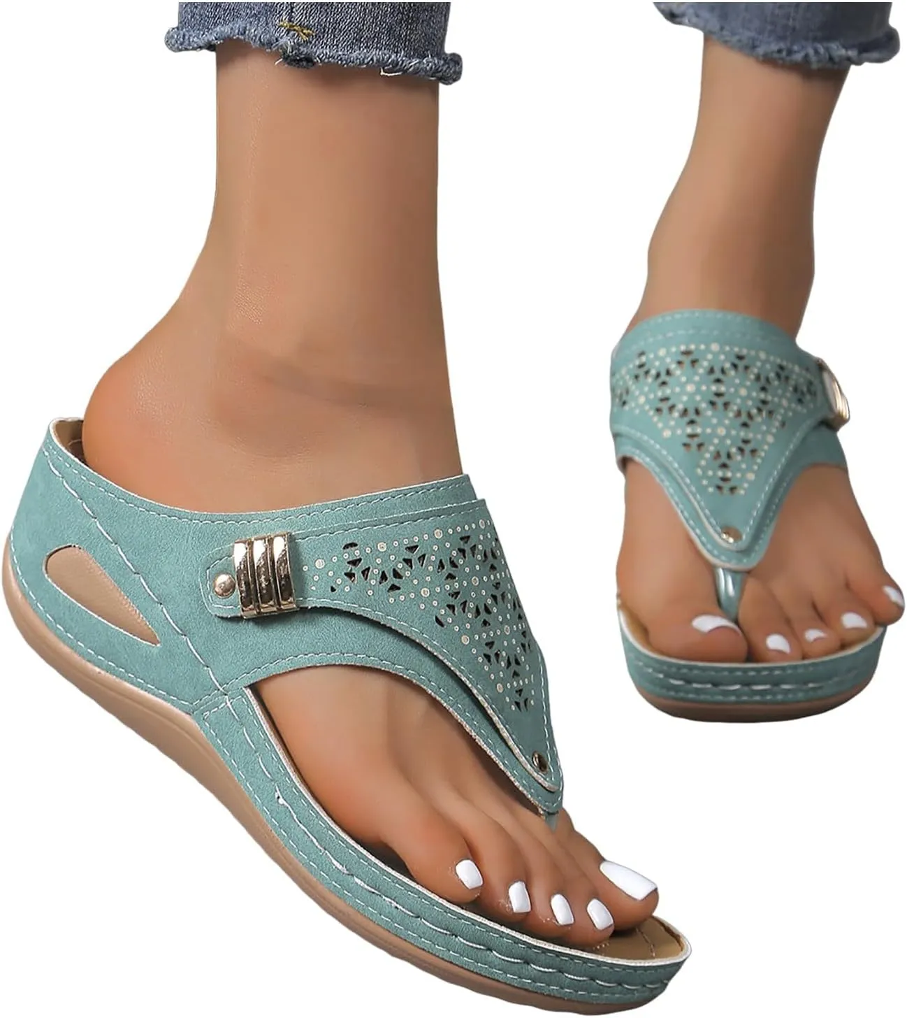 Avylays Orthopedic Sandals,Breathable Mesh Hollow Sports Sandals,Orthopedic Flip-Flops Summer Comfortable Sandals