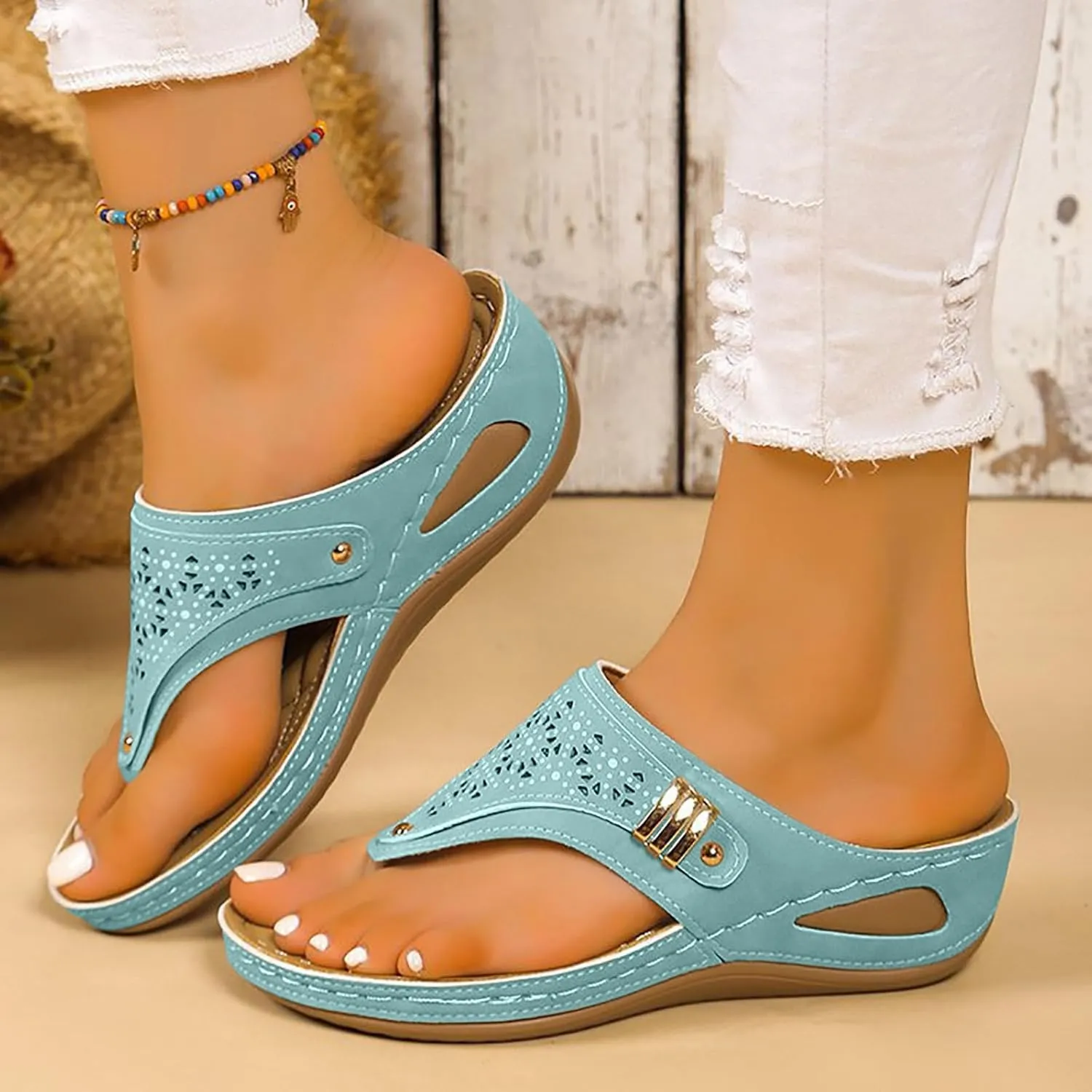 Avylays Orthopedic Sandals,Breathable Mesh Hollow Sports Sandals,Orthopedic Flip-Flops Summer Comfortable Sandals