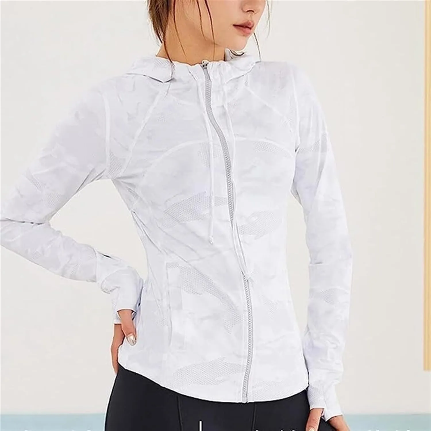 AYGJKIE Women Sun Protection Clothing Uv Protection Running Breathable SPF Jacket Slim Pressure Sun Block