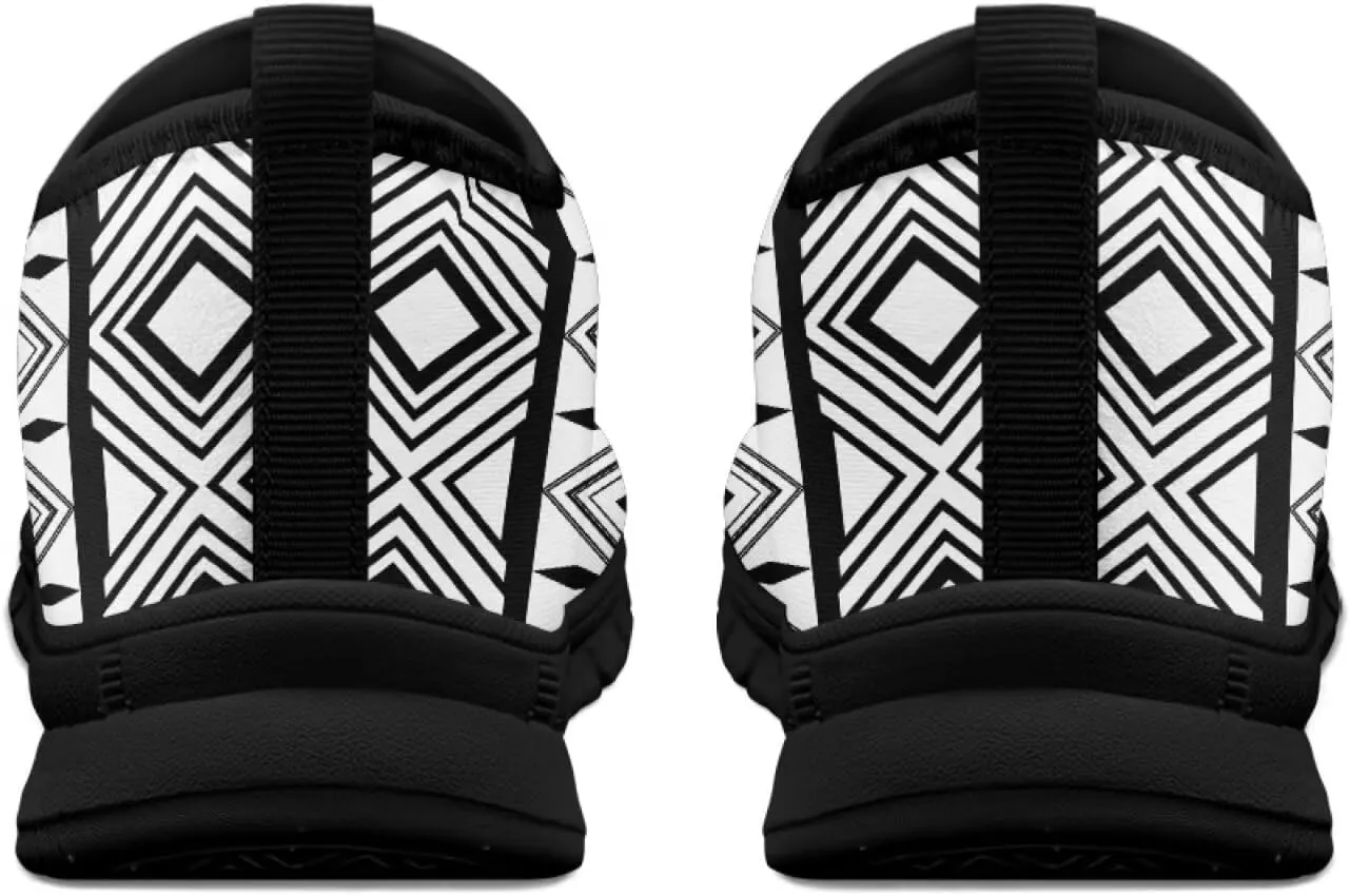 Aztec Walking Shoes for Women Casual Slip On Non Skid Flat Sneakers Fashion Breathable Tennis Work Footwear