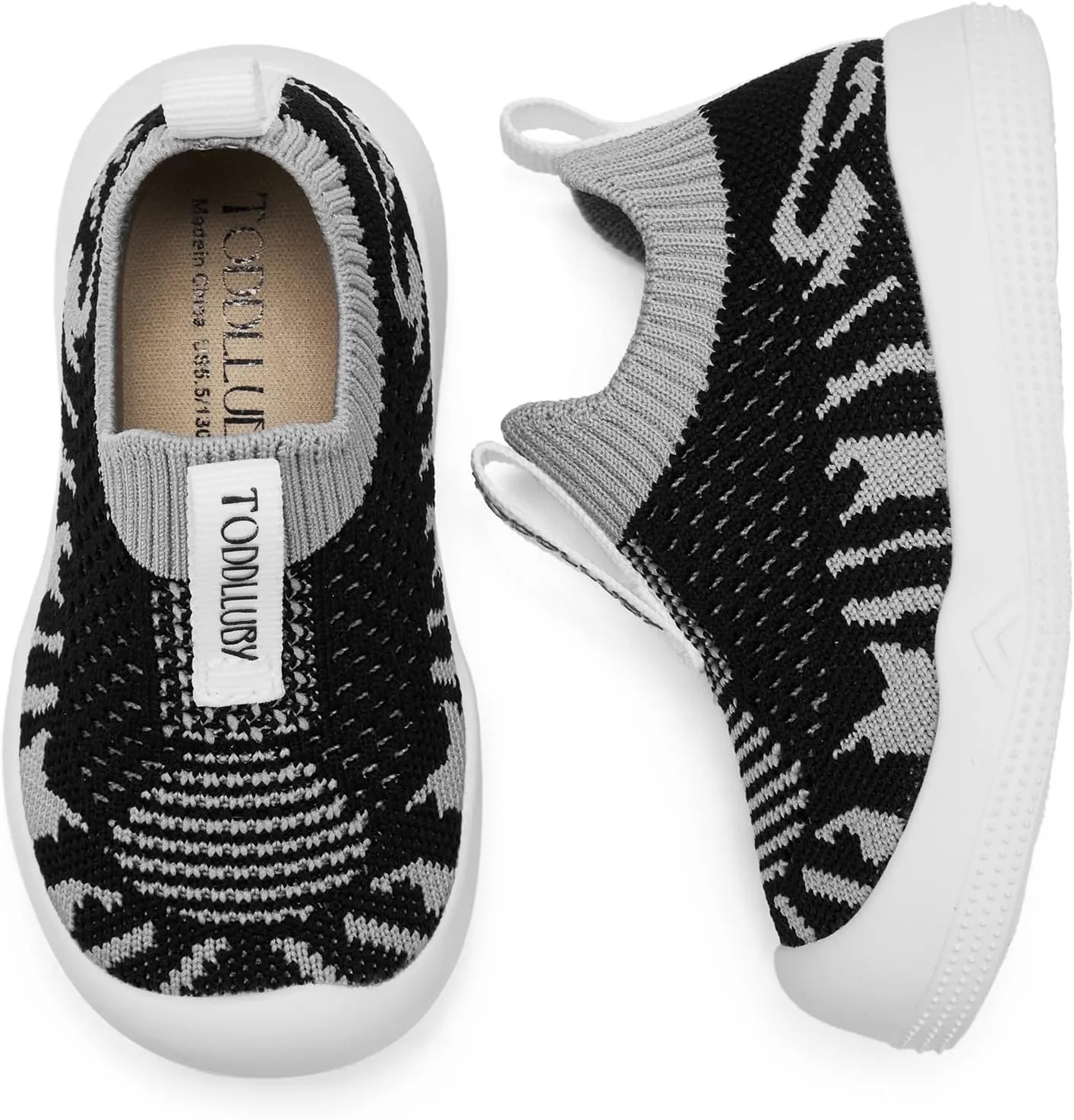 Baby Slip on Walking Shoes Toddler Sock Shoes Infant Sneakers Boy & Girls Non-Slip Tennis Shoes