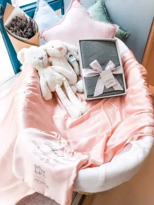 BambooSilk Flat Cot Sheet (Pia's Pink)