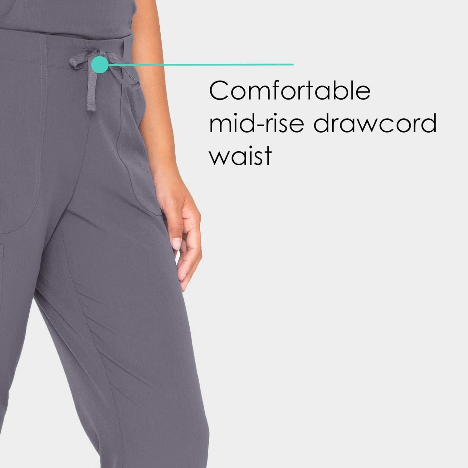BARCO Skechers Vitality Charge Scrub Pant for Women - Mid-Rise Medical Pant, 4-Way Stretch Women's Scrub Pant