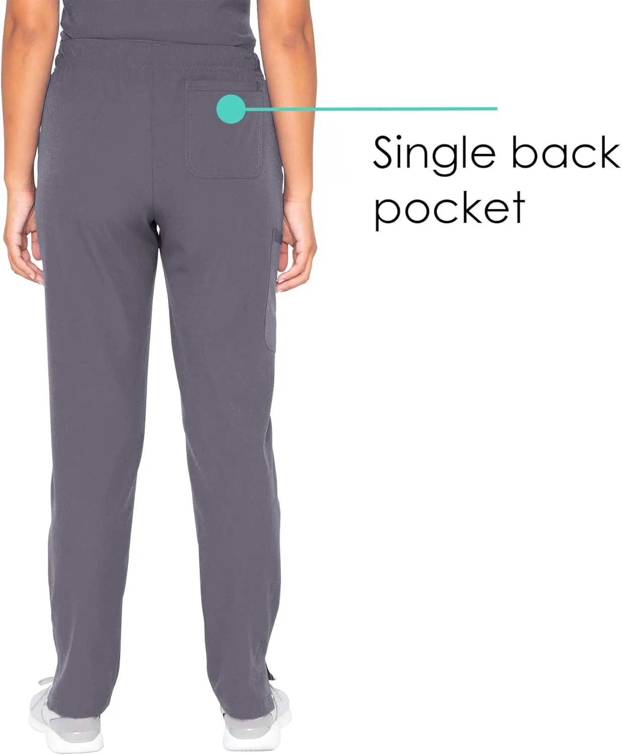 BARCO Skechers Vitality Charge Scrub Pant for Women - Mid-Rise Medical Pant, 4-Way Stretch Women's Scrub Pant