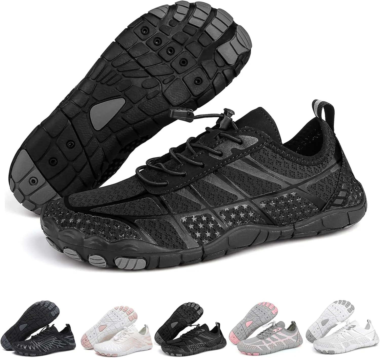Barefoot Shoes Womens Mens Minimalist Breathable Non-Slip Wide Toe Quick Dry Water Hiking Walking Shoes Athletic Footwear