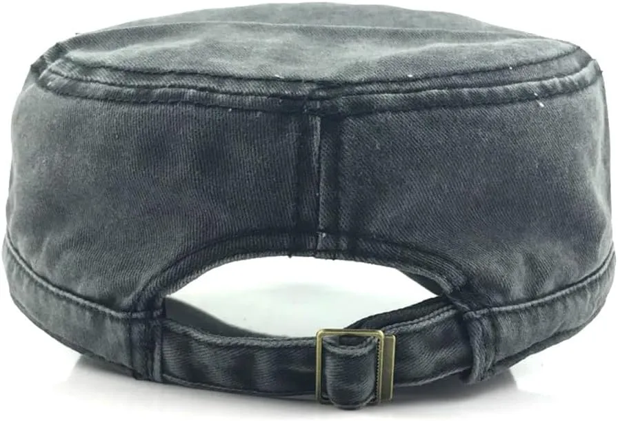 Baseball Cap for Woman Army Cap Adjustable Flat Top Hat