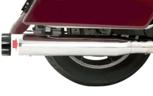 Bassani Manufacturing 4in. Quick Change Slip-Ons - Chrome 1F740