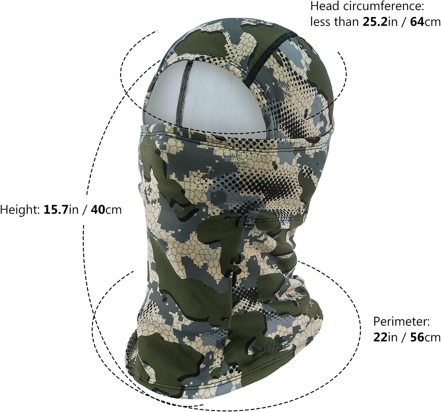 BASSDASH Winter Balaclava Fleece Ski Mask Ninja Hood Neck Warmer Fishing Hunting