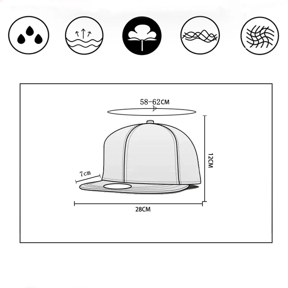 Bear Kushstock  Flat Brim Snapback Retro Streetwear Cap