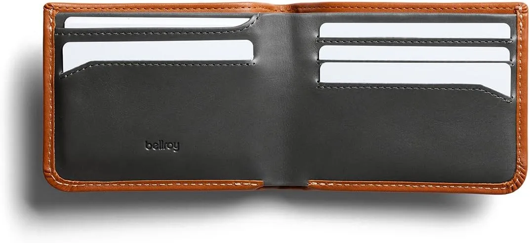 Bellroy Hide & Seek Wallet (Slim Leather Bifold Design, RFID Protected, Holds 5-12 Cards, Coin Pouch, Flat Note Section, Hidden Pocket)