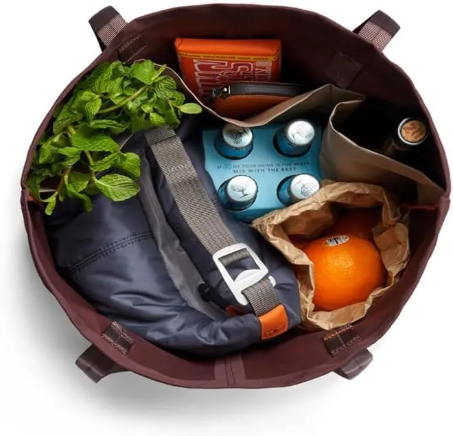 Bellroy Market Tote – (Tote Shoulder Shopping Bag) - Burgundy