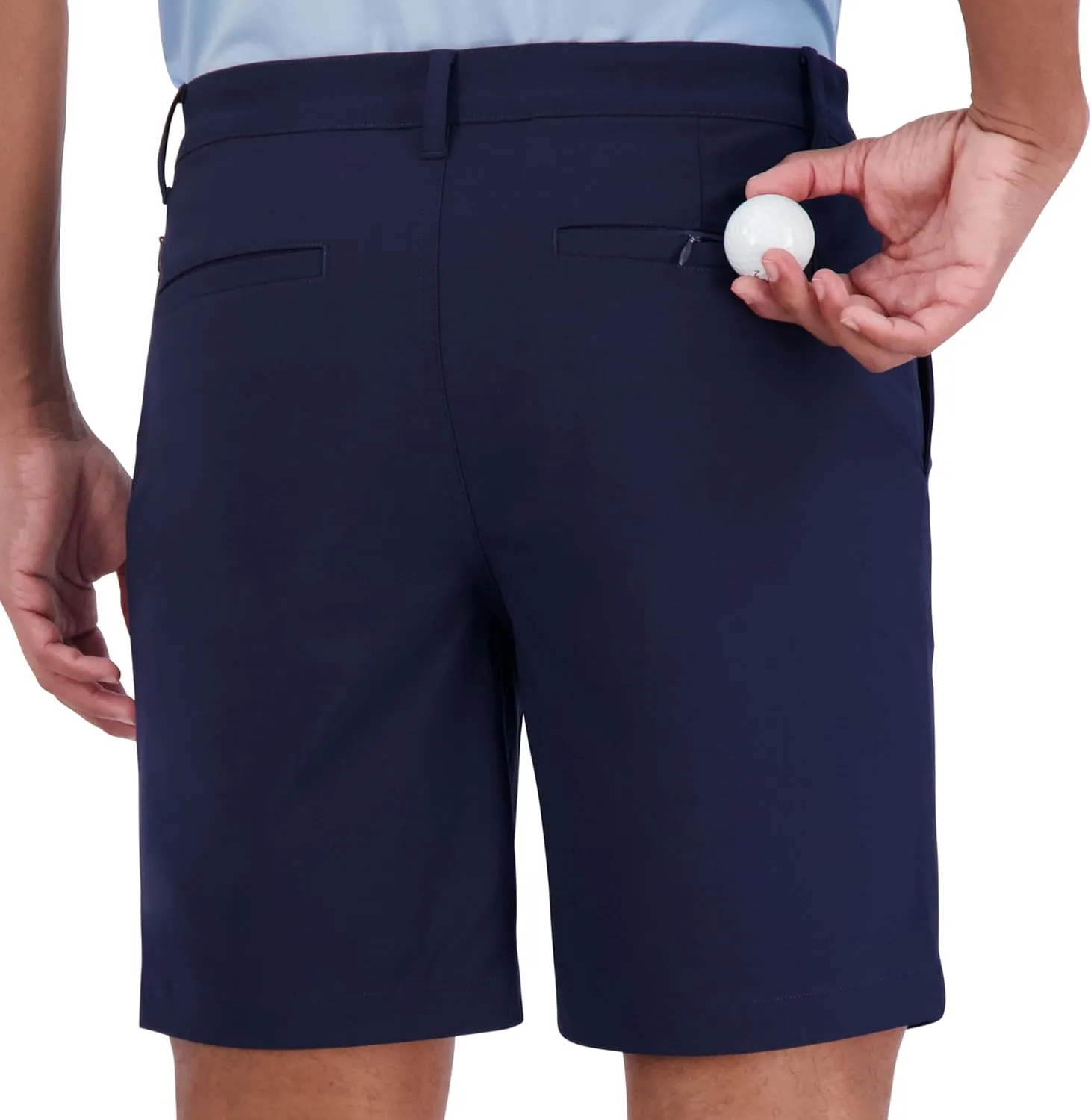 Ben Sherman Men's Golf Four-Way Stretch, Lightweight, Quick-Dry, Breathable, Flat Front Casual Shorts, 8" Inseam