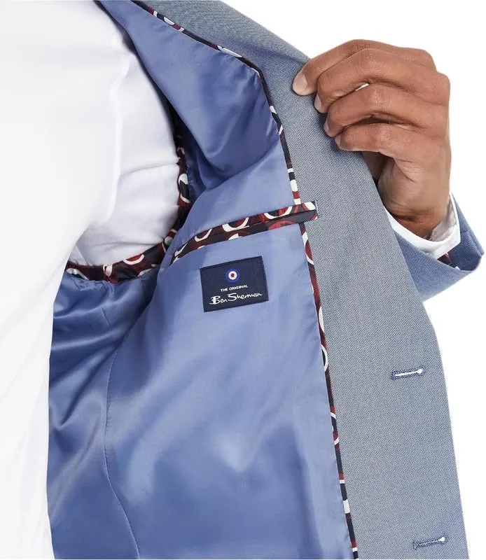 Ben Sherman Men's Slim Fit (Two Button Suit Jacket, Flat Front Pants Sold Separately)