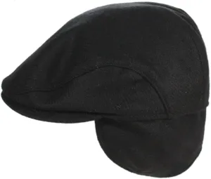 Biddy Murphy Irish Newsboy Flat Cap for Men, Tuck-Away Ear Flaps Slim Fit 100% Wool, Imported